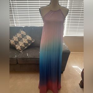 Rainbow maxi dress